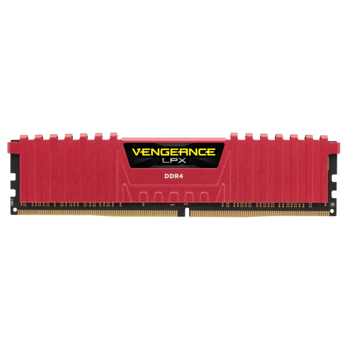 Corsair CMK16GX4M2A2400C16R Vengeance LPX Memorie per Desktop a Elevate Prestazioni, 16 GB (2 X 8 GB), DDR4, 2400 MHz, C16 XMP 2.0, Rosso