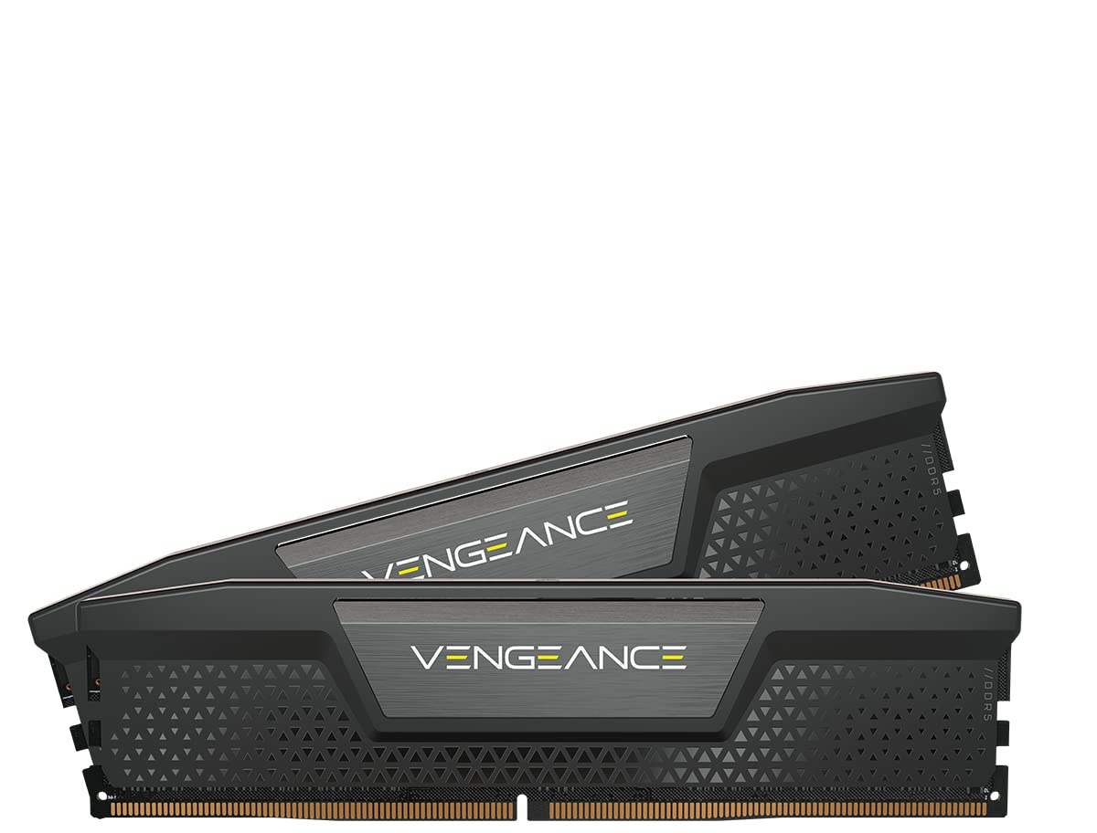 CORSAIR VENGEANCE DDR5 RAM 32GB (2x16GB) 6000MHz CL38 Intel XMP iCUE Memoria per Computer Compatibile - Nero (CMK32GX5M2B6000C38)
