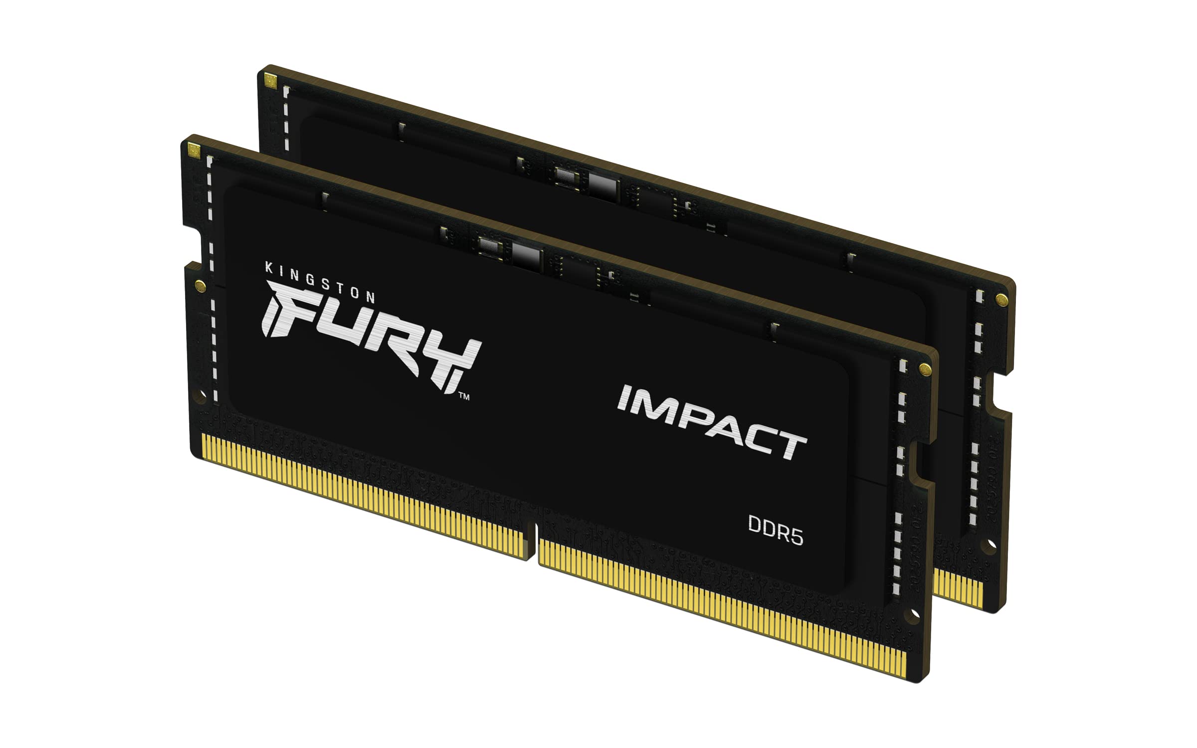 Kingston FURY Impact 16GB (2x8GB) 4800MT/S DDR5 CL38 SODIMM Memoria Gaming per Laptop Kit da 2 - KF548S38IBK2-16