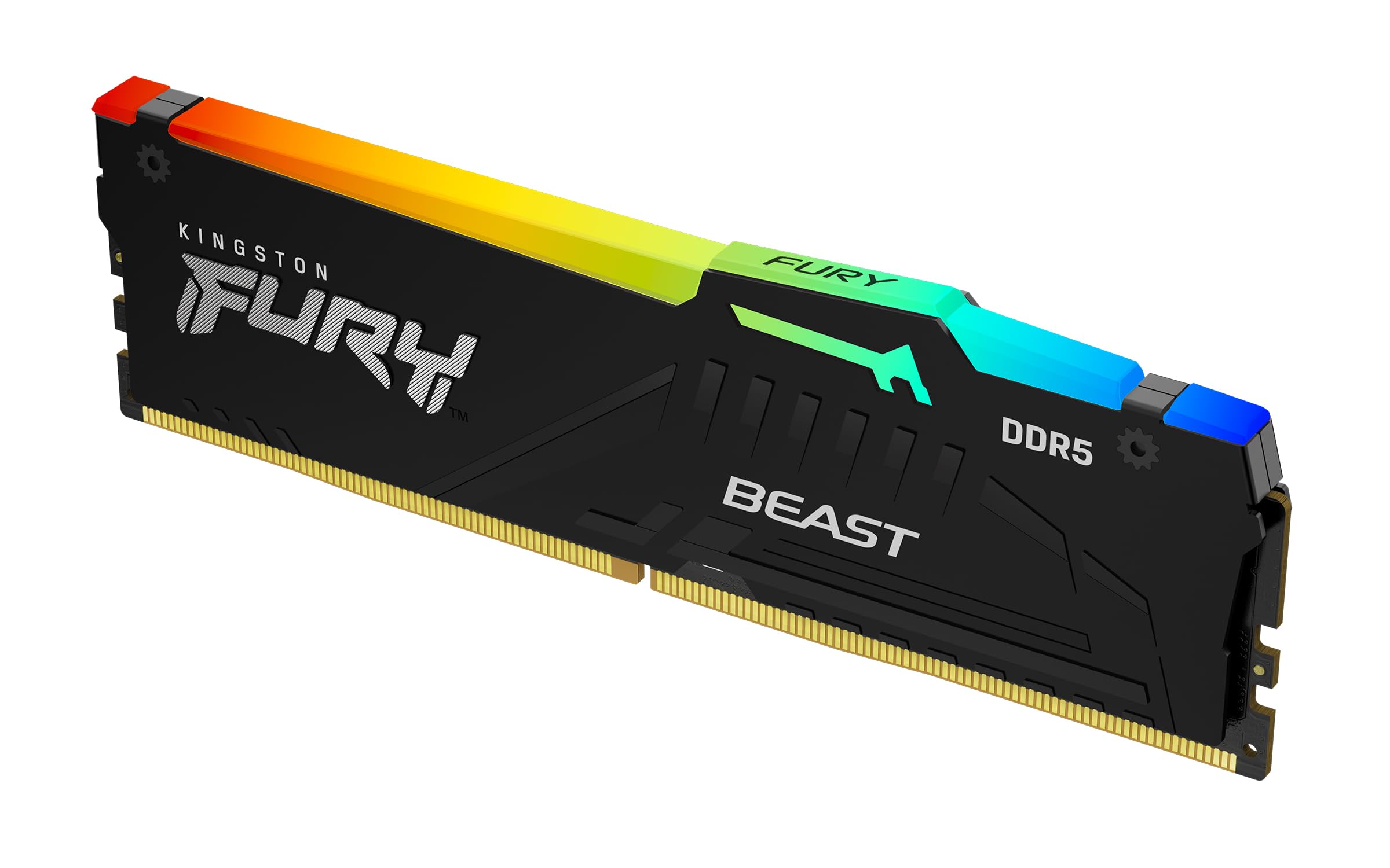 Kingston FURY Beast Nero RGB 8GB 6000MT/s DDR5 CL30 DIMM Memoria Gaming per Computer Fissi Modulo Singolo AMD EXPO/ Intel XMP - KF560C30BBEA-8