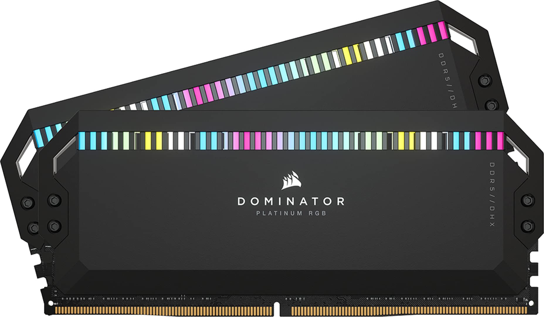 CORSAIR DOMINATOR PLATINUM RGB DDR5 RAM 32GB (2x16GB) 6400MHz CL32 Intel XMP Compatibile iCUE Memoria per Computer - Nero (CMT32GX5M2B6400C32)