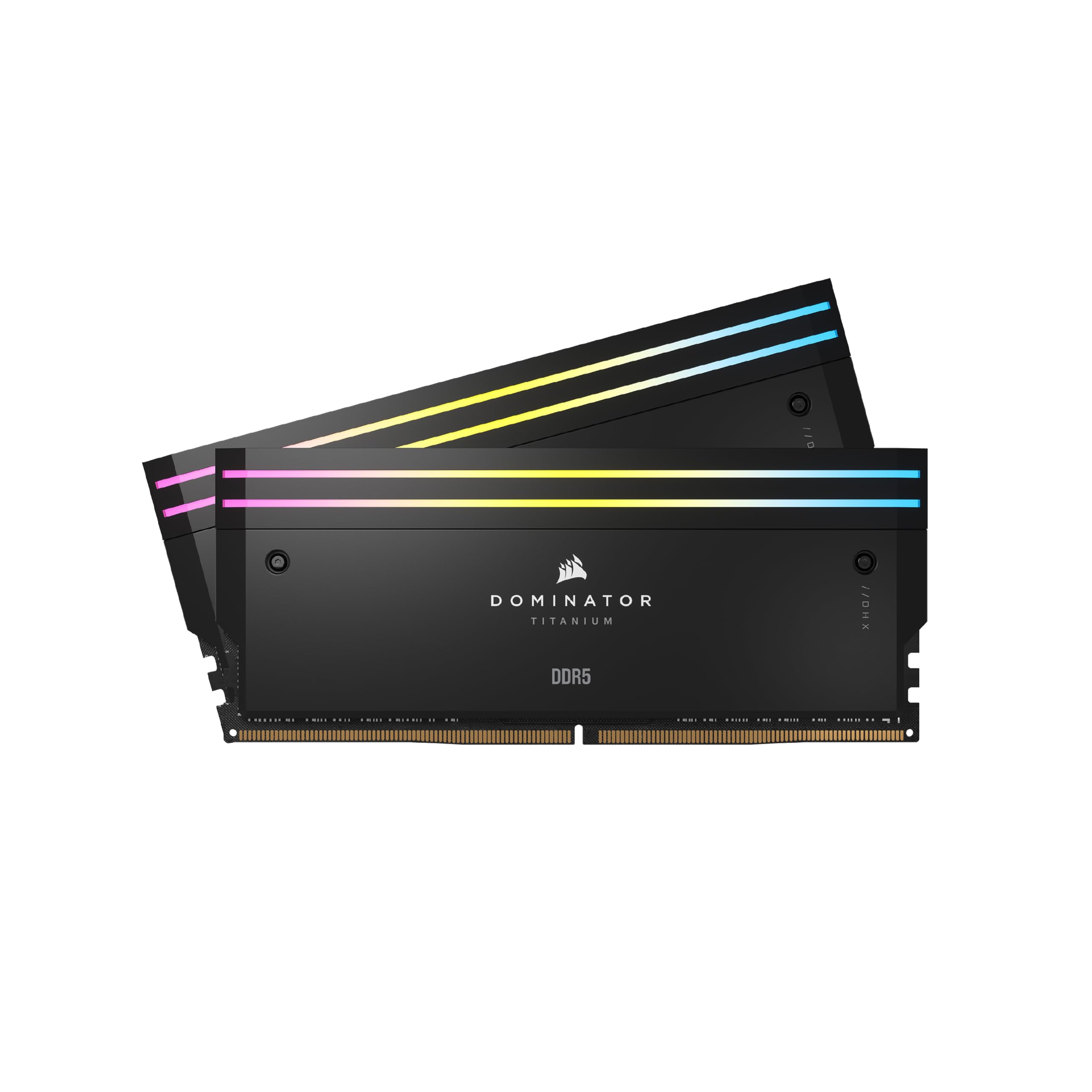 CORSAIR DOMINATOR TITANIUM RGB DDR5 RAM 64GB (2x32GB) DDR5 6000MHz CL30 Intel XMP iCUE Compatibile Per Computer - Nero (CMP64GX5M2B6000C30)