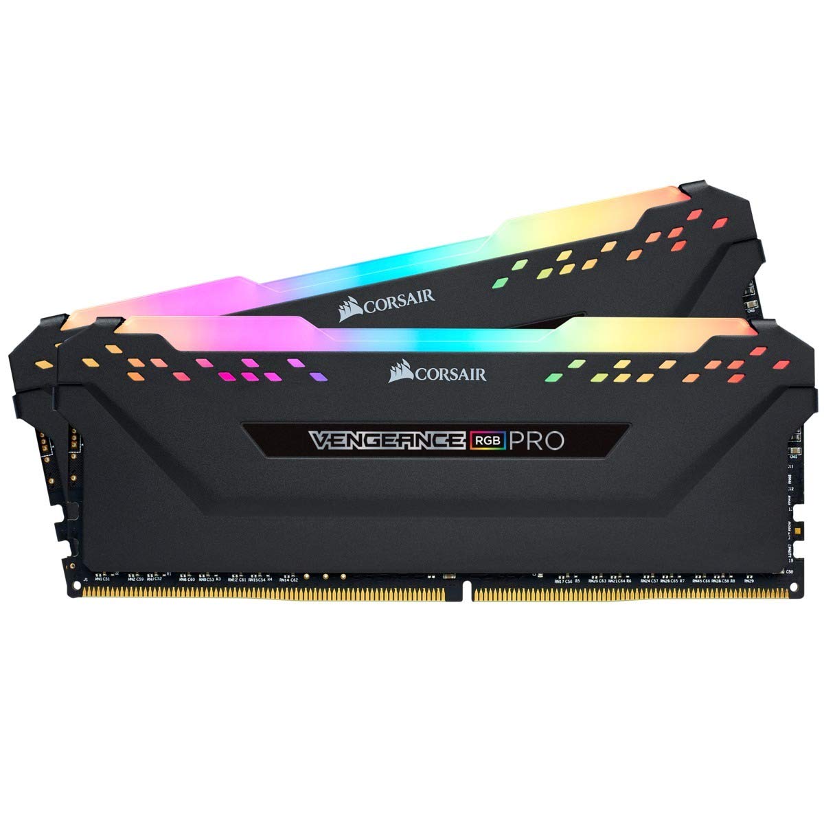 Corsair Vengeance RGB PRO Kit di Memoria Illuminato RGB LED Entusiasta 32 GB (2x16 GB), DDR4 2666 MHz, C16 XMP 2.0, Nero