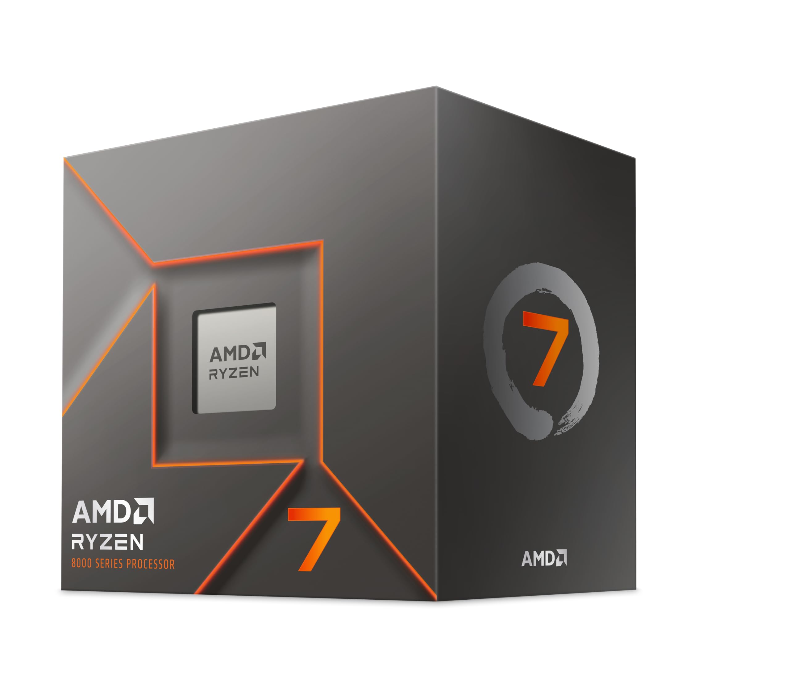 Processore AMD Ryzen 7 8700F (8 Cores/16 Threads , Ryzen AI, 65W TDP, AM5 Socket, 24MB Cache, Boost di Frequenza fino a 5,0 GHz max, dissipatore ad aria 