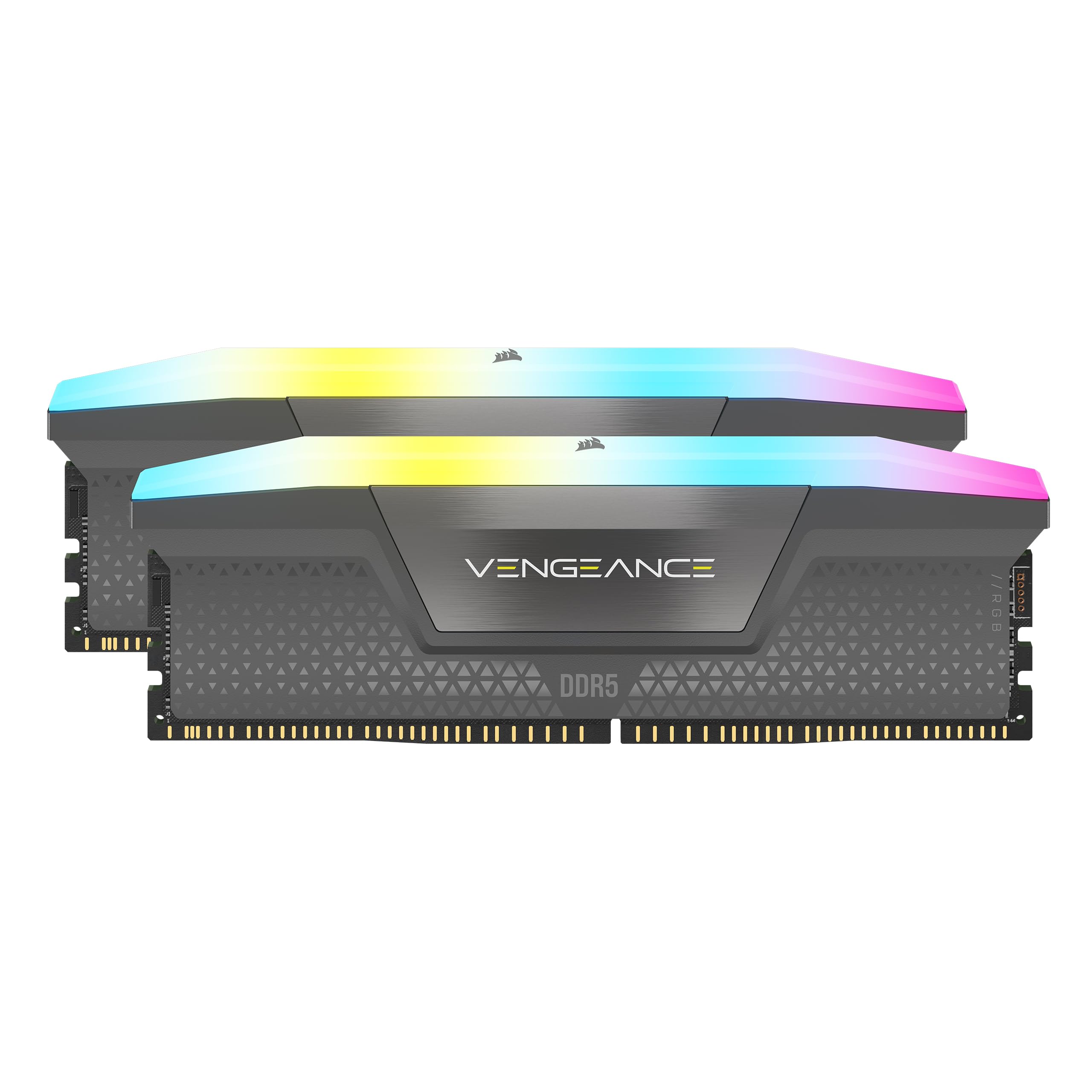 CORSAIR VENGEANCE RGB DDR5 Kit di Potenziamento Della Luce (Nessuna Memoria Fisica) – Grigio