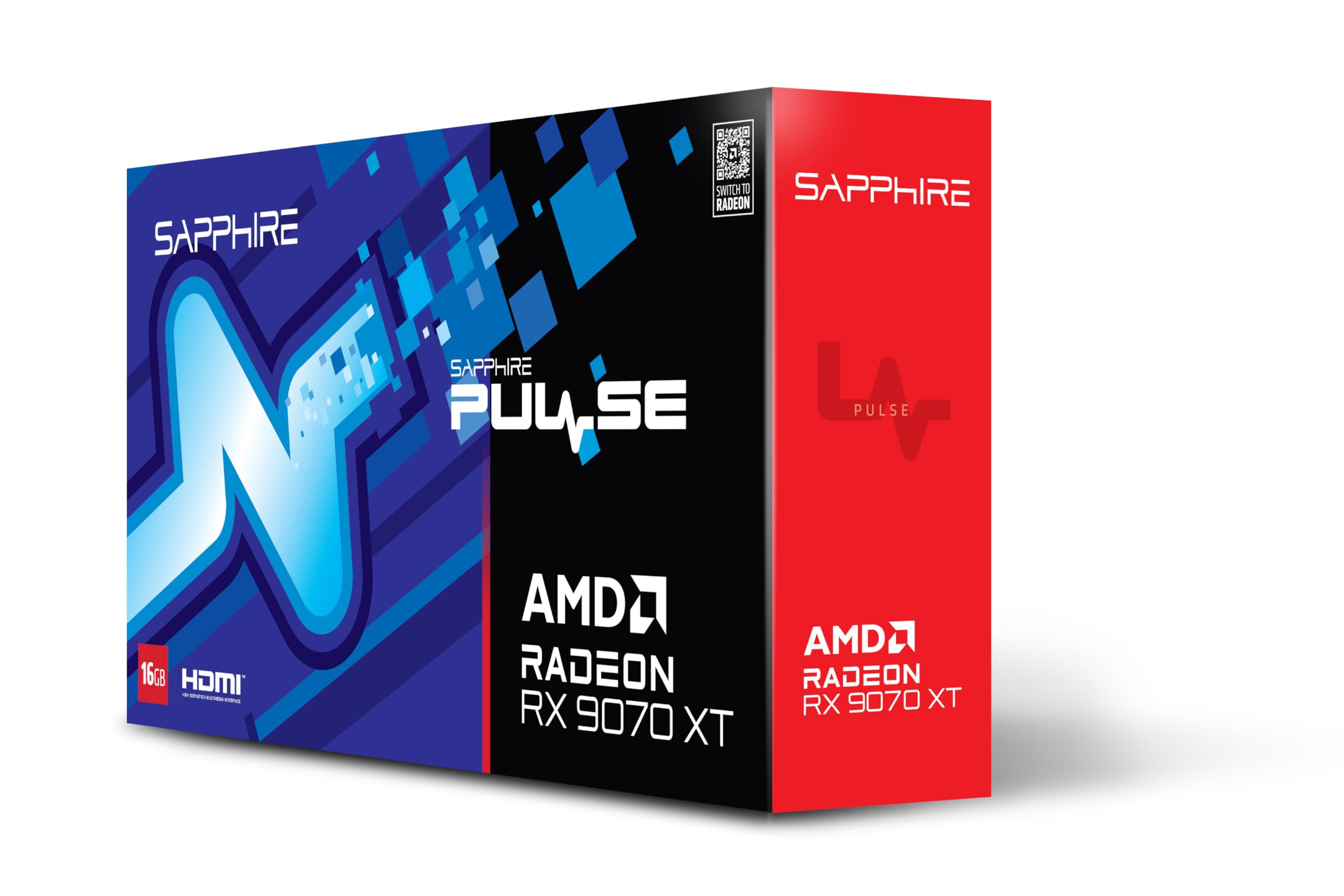 Sapphire PULSE Radeon RX 9070 XT AMD 16 GB GDDR6 (Sapphire VGA 16GB RX9070XT PULSE GAMING OC 2xHDMI/2xDP PULSE AMD RADEON RX 9070 XT GAMING 16GB)