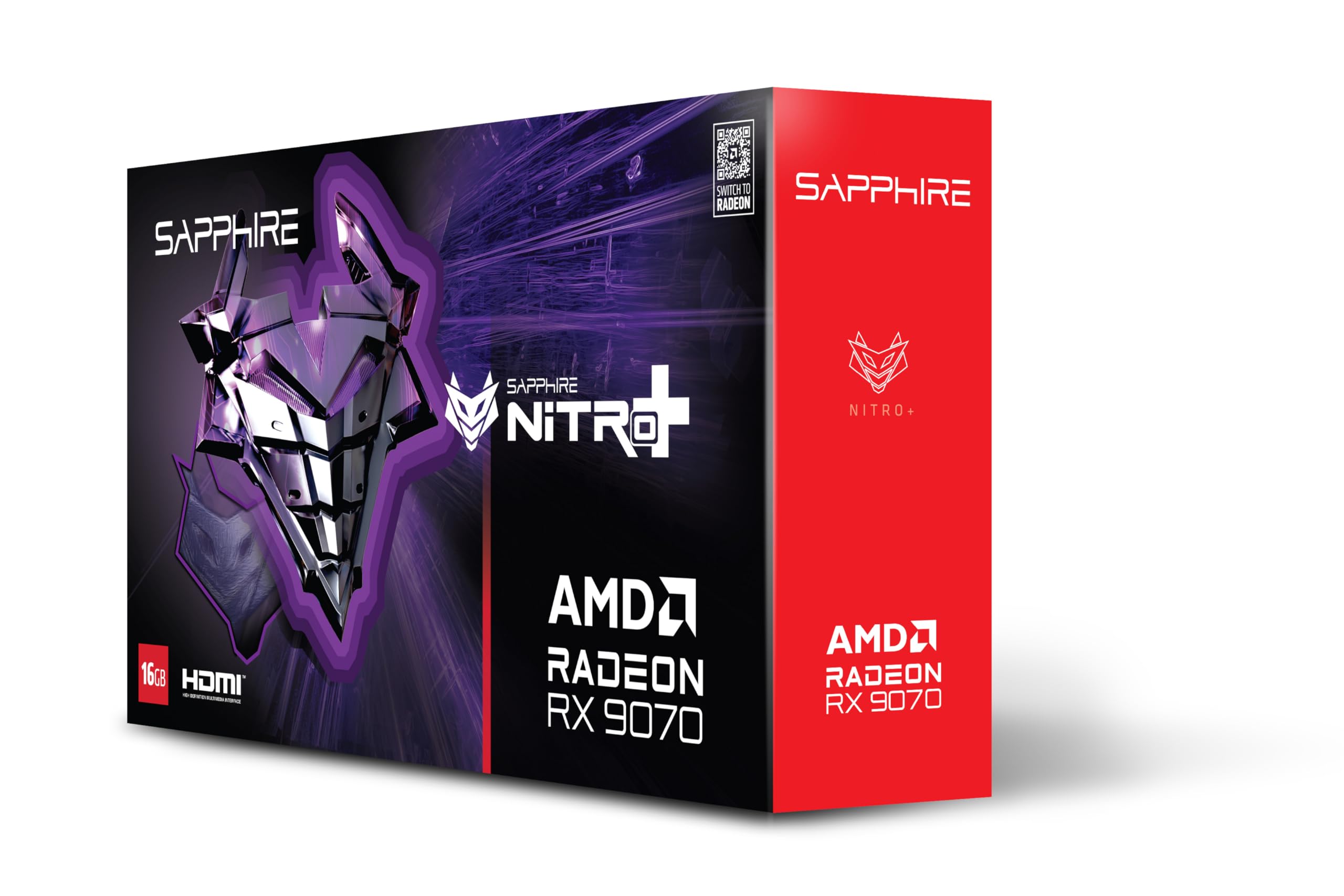 Sapphire NITRO+ AMD RADEON™ RX 9070 GAMING OC 16GB DUAL HDMI/DUAL DP