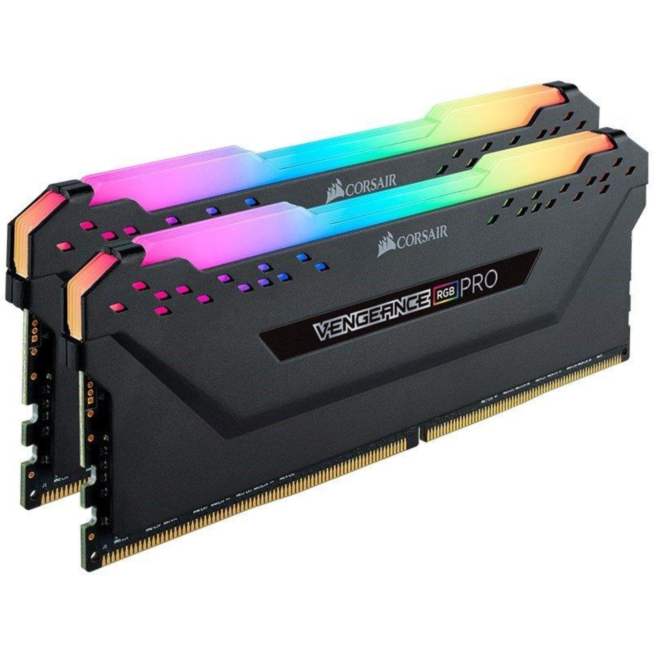 Corsair Vengeance RGB PRO Kit di Memoria Illuminato RGB LED Entusiasta 16 GB (2x8 GB), DDR4 2666 MHz, C16 XMP 2.0, Nero