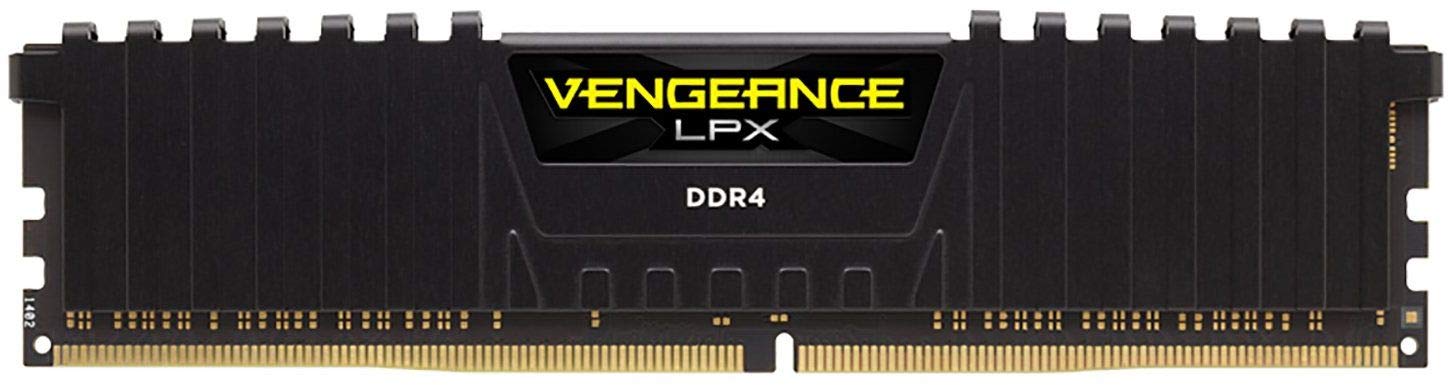 Corsair Vengeance LPX Memorie per Desktop a Elevate Prestazioni, 16 GB (1 X 16 GB), DDR4, 2400 MHz, C16 XMP 2.0, Nero, dissipatore calore