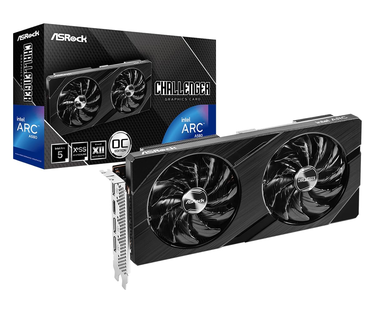 Asrock Intel Arc A580 Challenger 8GB OC 16 Go GDDR6