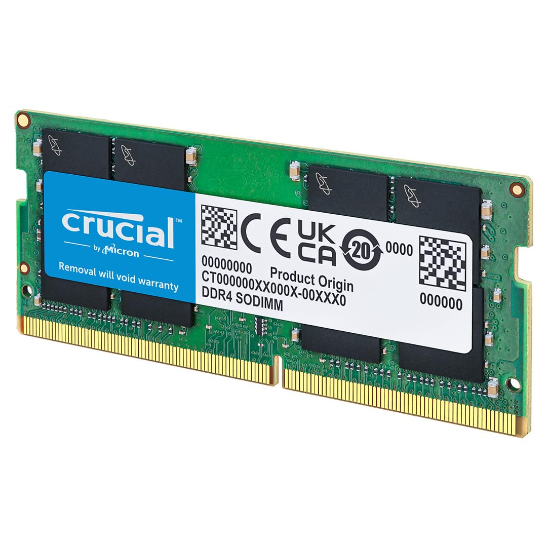 Crucial RAM DDR4 8GB 3200MHz SODIMM CL22, Memoria per PC Laptop/Notebook, Mini PC (o 2933MHz / 2666MHz) - CT8G4SFRA32A