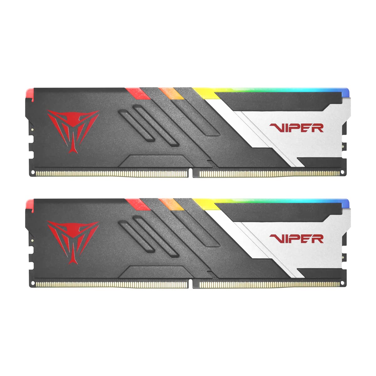 Patriot Viper Venom RGB DDR5 32GB (2 x 16GB) 6800MT/s Kit di Memoria Desktop UDIMM per Gaming - PVVR532G680C34K