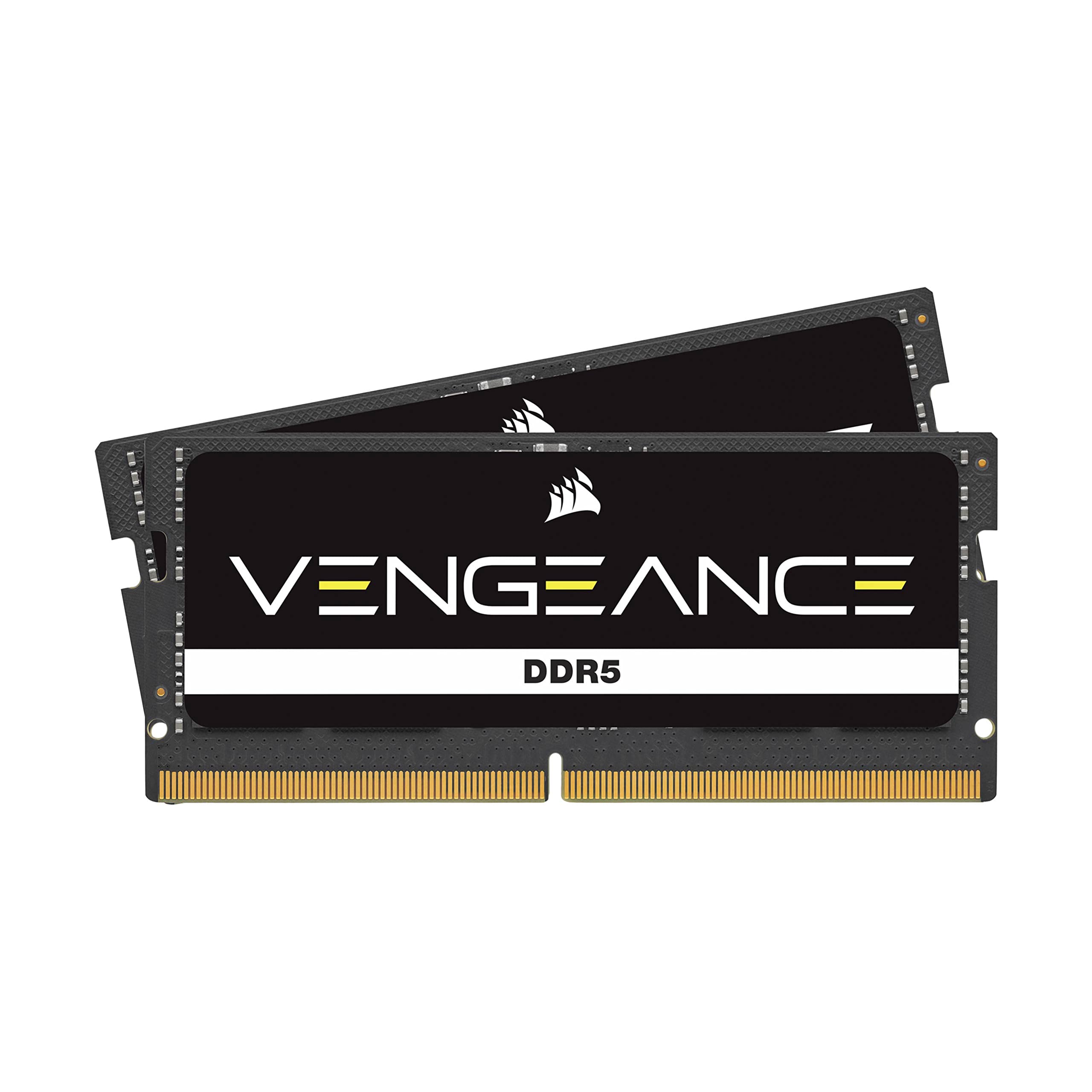 CORSAIR VENGEANCE SODIMM DDR5 RAM 48GB (2x24GB) 5600MHz CL48-48-48-90 1.10V Intel XMP 3.0 Memoria per Laptop – Nero (CMSX48GX5M2A5600C48)