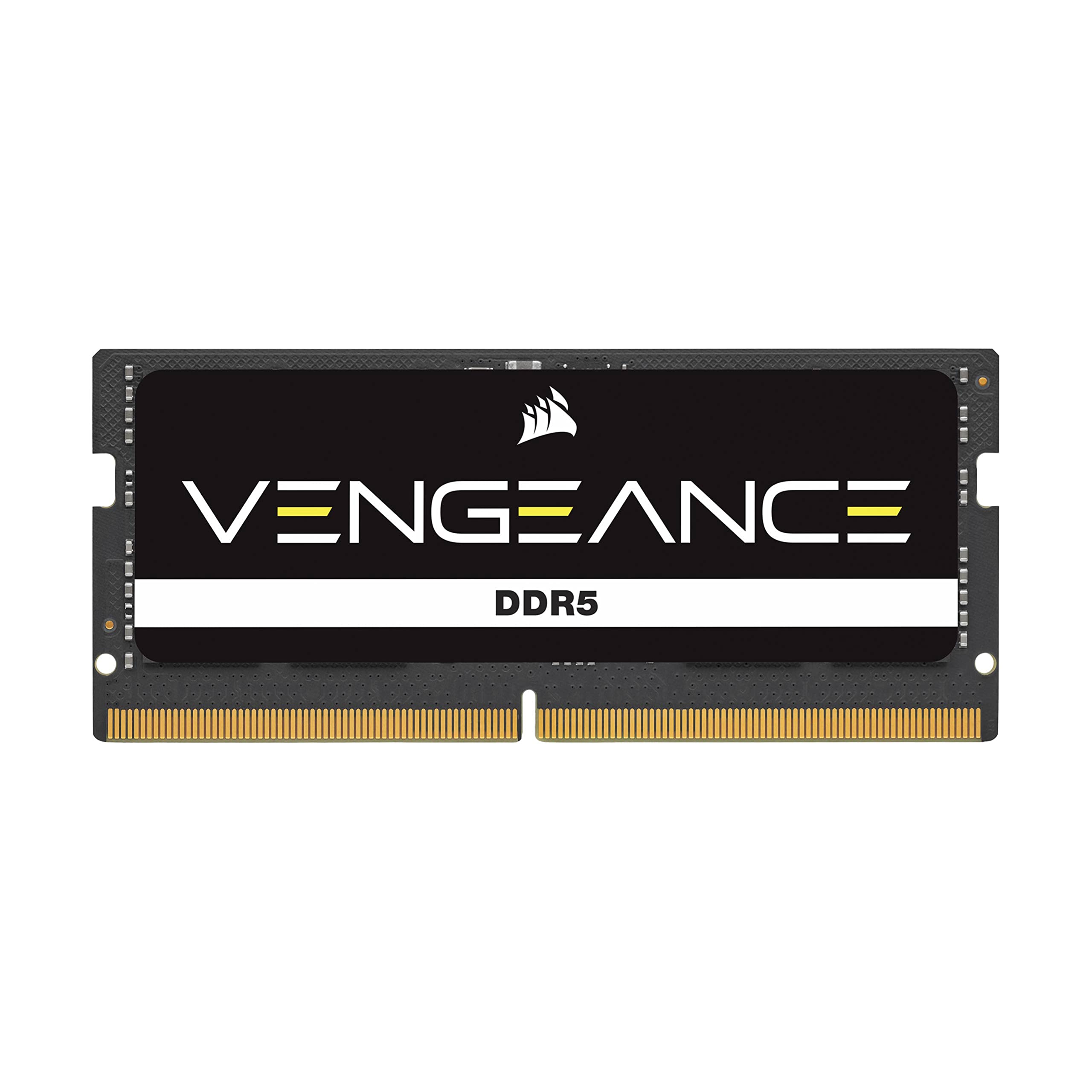 CORSAIR VENGEANCE SODIMM DDR5 RAM 16GB (1x16GB) 5600MHz CL48-48-48-90 1.10V Intel XMP 3.0 Memoria per Laptop – Nero (CMSX16GX5M1A5600C48)
