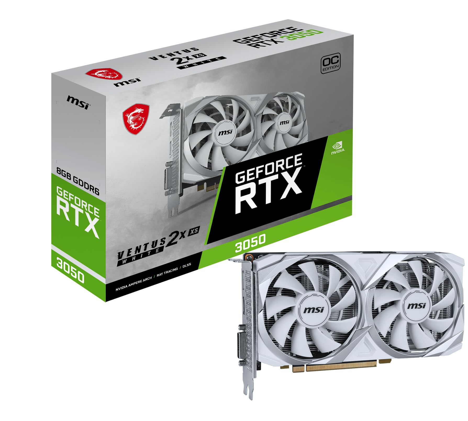 GeForce RTX 3050 VENTUS 2X XS WHITE 8G OC