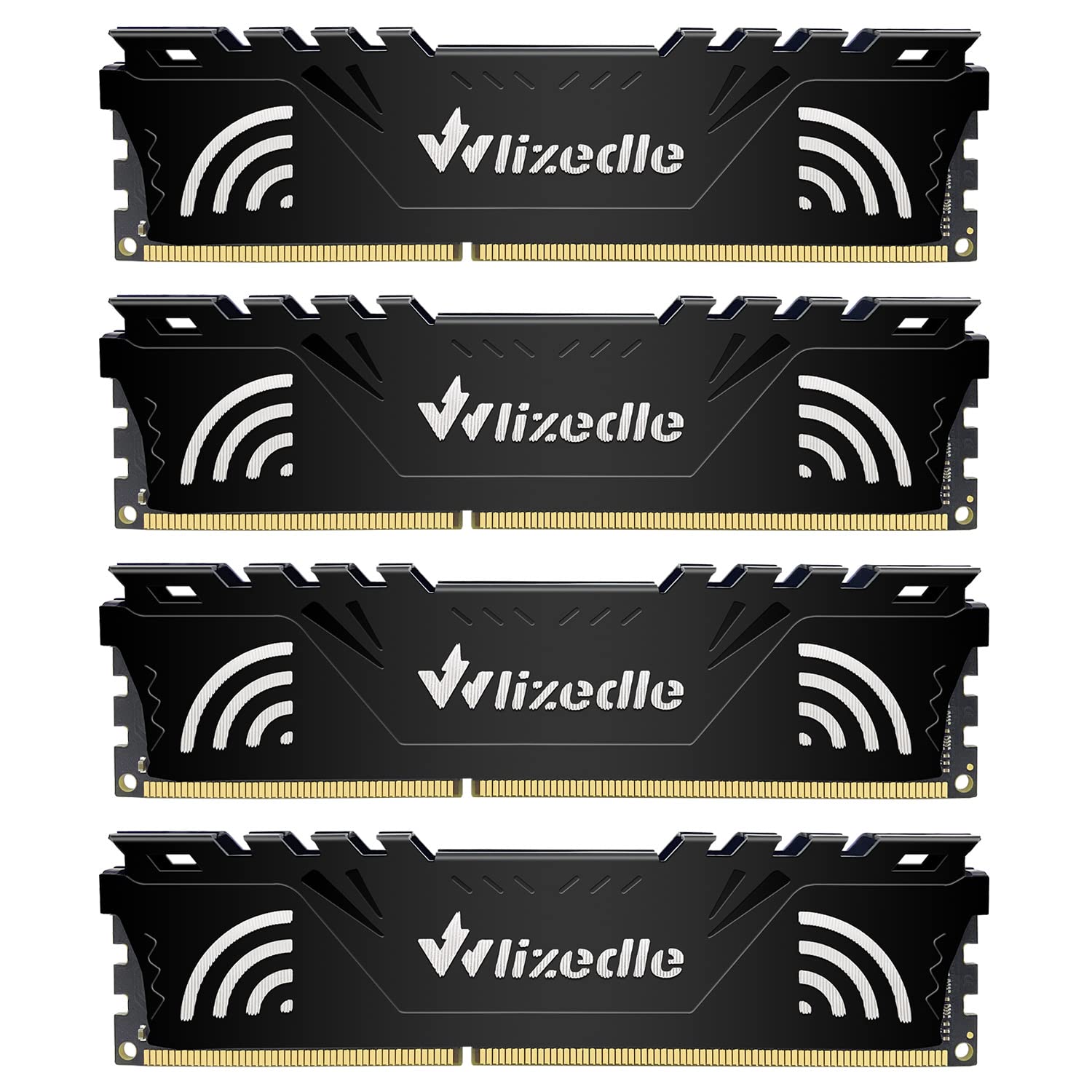 Wlizedle DDR3 Memoria RAM 32GB Kit (4x8GB) 1866MHz CL13 U-DIMM Modulo di Memoria PC3-14900 240-Pin 1,5 V per Desktop Computer, Nero