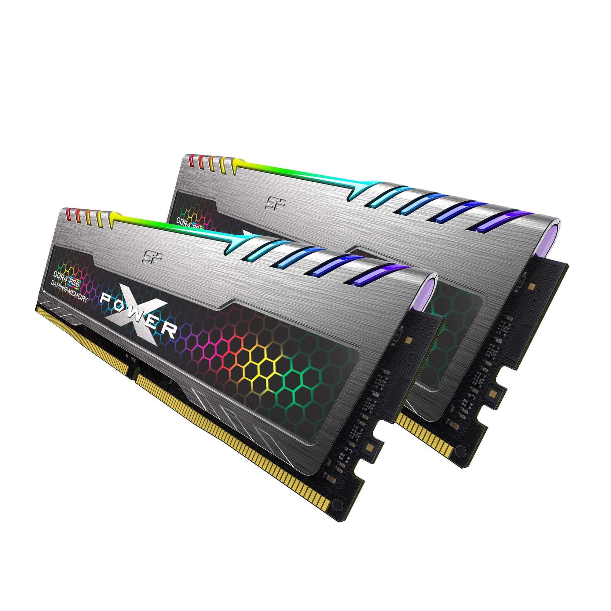 SP Silicon Power 16 GB (8 GBx2) XPOWER RGB Turbine Gaming DDR4 3200 MHz (PC4 25600) 288 Pin CL16 1,35 V UDIMM Desktop Memory Module - Bassa Tensione